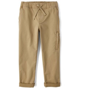 The Children's Place Boys Stretch Roll Cuff Pull On Chino Pants - 1 of 4