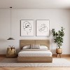 Nexera Queen Milano Platform Bed with Headboard Brown Oak - 2 of 4