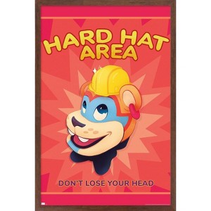 Trends International Five Nights at Freddy's: Security Breach - Hard Hat Framed Wall Poster Prints - 1 of 4
