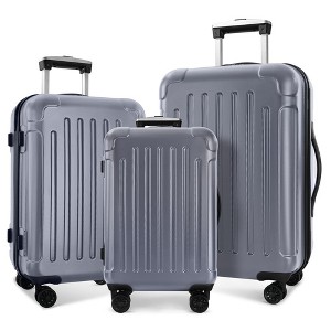 Hardside Expandable Spinner Luggage, 3 Piece Luggage Sets with Spinner Wheels, Expandable Hardside Travel Luggage w/Telescopic Handles 20"/24"/28" - 1 of 4