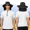 SUN CUBE Wide Brim Sun Hat Adults, Fishing Hats Sun UV Protection, Hiking Bucket Hat Safari Beach Boonie, UPF 50+ - 3 of 4