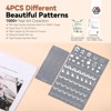 SAVILAND 4-Piece Nail Stamping Plates: Easy French Tip Tools, Stencils for Nail Art, French Manicure, Stripes, Heart, Star Designs, DIY. - 2 of 4