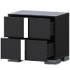 KWPZQEB Nightstand, Elegant Side Table with 2 Drawers and Metal Handle, Bedside End Table with Metal Legs for Bedroom, Living Room - 4 of 4