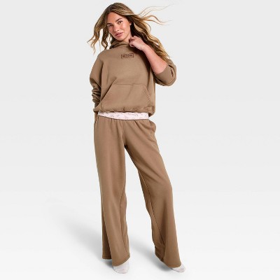 Women's Fleece Hoodie - Brown The Hollister Collection at Target