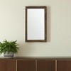 HomeRoots 18" Brown Solid Wood Framed Accent Mirror - 2 of 4