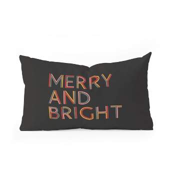 Rachel Szo Merry and Bright Dark Oblong Throw Pillow - Society6