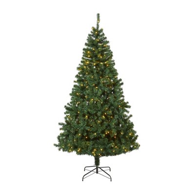 Nearly Natural 8-ft Northern Tip Artificial Christmas Tree with 450 Clear LED Lights
