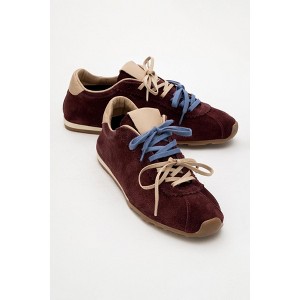 Crea - Burgundy Leather Sneakers (Women) | Forever & Always Shoes - 1 of 4