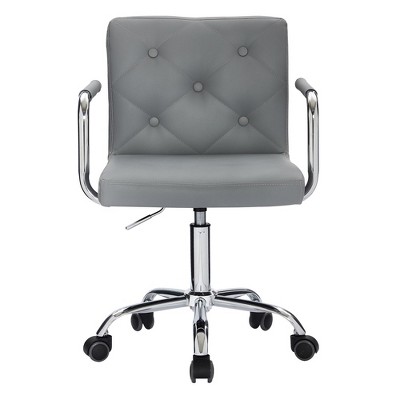 VECELO Rolling Work Chair for Home Office Desk Adjustable Height