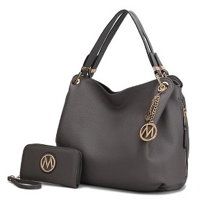 MKF Collection Fabienne Vegan Leather Women’s Hobo Bag with Wallet by Mia K - 1 of 4