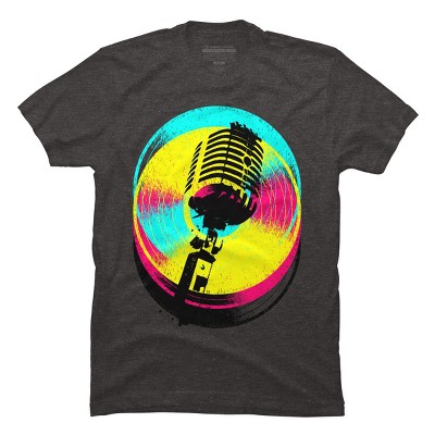Men's Design By Humans Colors and Records By clingcling T-Shirt