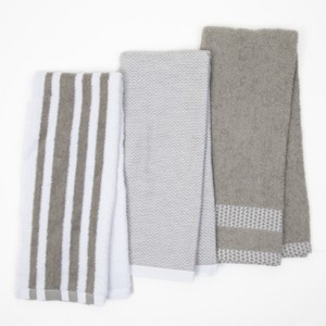 Sloppy Chef Yarn Dyed Kitchen Towels (Pack of 6), 16x26, Striped, Cotton - 1 of 4