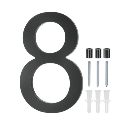 Unique Bargains Durable Acrylic Waterproof 3D Floating Appearance House Numbers 1 Pc