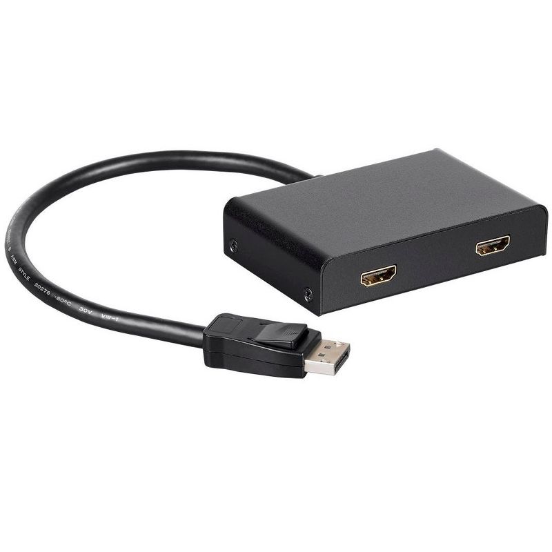 Monoprice 2-Port DisplayPort 1.2 to HDMI Multi-Stream Transport (MST) Hub, Ideal For Digital Signage And Large Video Displays In Schools, Churches, 2 of 7