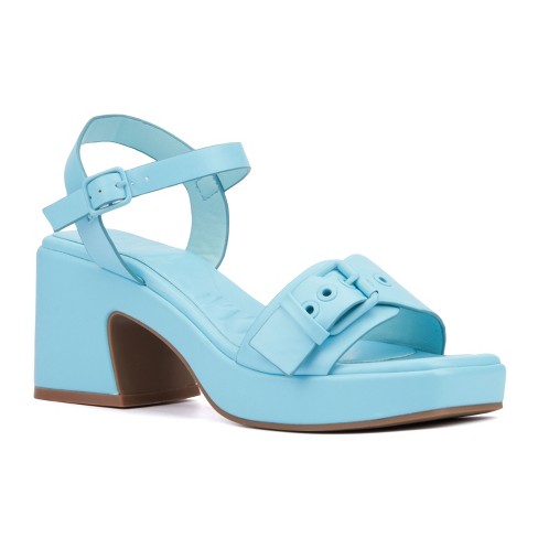 Olivia Miller Women's Slay Platform Heel - Light Blue, 10 : Target