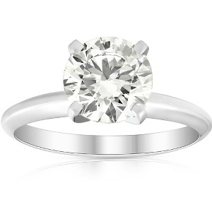 Pompeii3 1 3/4Ct Solitaire Diamond Platinum Engagement Ring Lab Created - 1 of 4