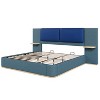 CAVINAS Queen Upholstered Bed with Panel,Sturdy Bed Frame with Anti-Collision Soft Rounded Corners,Platform Footboard Bed for Bedroom - 4 of 4