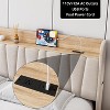 Bed Frame with Storage Drawer, Upholstered Platform Bed with Storage Headboard and Charging Station, No Box Spring Needed, Easy Assembly - 4 of 4