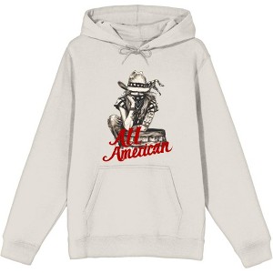All American Cowgirl Adult Long Sleeve Hoodie - 1 of 2