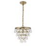 Elegant Lighting Kora 3 light Brass Pendant - 3 of 4