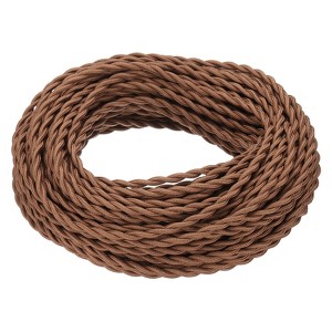 Unique Bargains Vintage 2-Conductor 18 AWG Twisted Cloth Covered Wire - 1 of 4