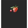 Strawberry And Cherry Fruit Adult Crew Neck Short Sleeve Tee - 2 of 3