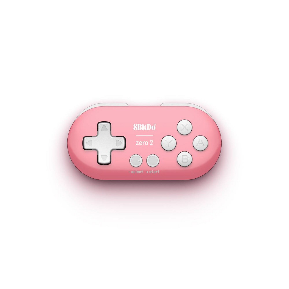 8BitDO Zero 2 Bluetooth Mini Controller for Nintendo Switch/Switch 2, Windows, Android - Pink