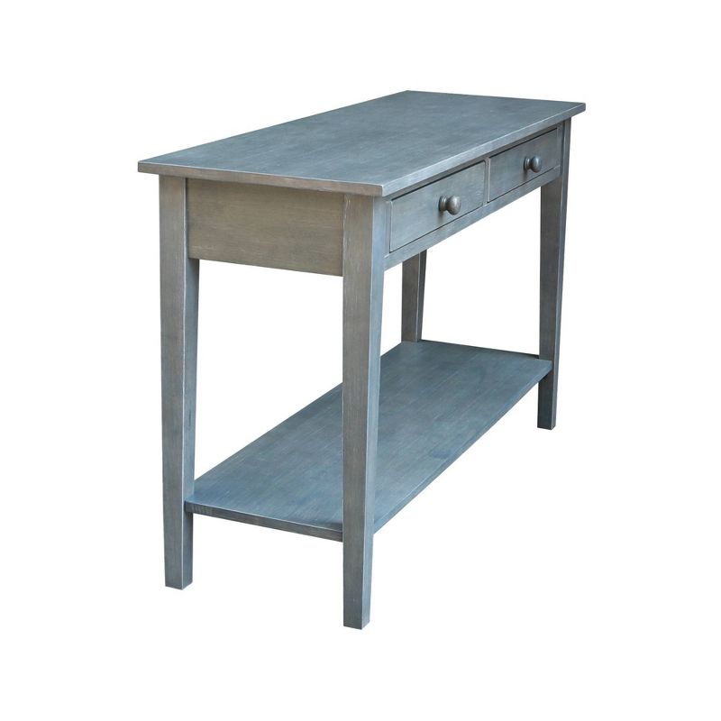 Spencer Console Server Table Antique Washed Heather Gray - International Concepts, 5 of 12