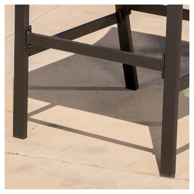 Riga Black Wicker Barstool with Tan Cushions, Set of 2