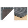 Hastings Home Memory Foam Bathroom Rug Set - Gray, 2-Piece - image 2 of 4