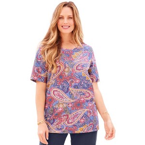 Catherines Suprema Ultra-Soft Scoopneck Tee - 1 of 4