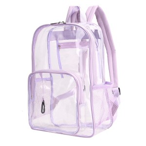 MKF Collection Cleo Clear PVC Backpack for Women Transparent Bag by Mia K - 1 of 4