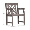 Solhome Grey-washed Farmhouse Wood Patio Armchair - 4 of 4