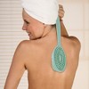 Unique Bargains Long Handle Bath Brush for Shower 13.39" Length 1 Pc - 2 of 4