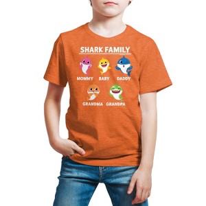 Boys' - Baby Shark - Types Of Sharks Short Sleeve Graphic T-Shirt - 1 of 4