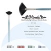 Mimik Professional Watercolor Brushes - Fan Set of 3 - Synthetic Squirrel Hair - Natural Bristle Artist Brushes for Watercolors, Gouache & Acrylics - - 2 of 4