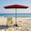 Hyleory 10FT Market Umbrella for All Seasons, 6 Iron Core Ribs, Size: 120" x 96" - 4 of 4