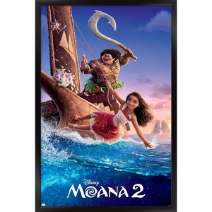 Trends International Disney Moana 2 - One Sheet Framed Wall Poster Prints - 1 of 4