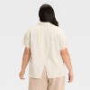 Women's Short Sleeve Button-Down Shirt - Ava & Viv™ - 2 of 3