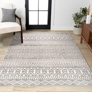 JONATHAN Y Ifrane Berber Geometric Stripe Area Rug - 1 of 4