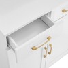 CAVINAS Modern Matte Finish Bathroom Storage Cabinet with 3 Shelves,2 Drawers & 2 Doors,Tall Anti-Tipping Bathroom Cabinet ,White - 4 of 4