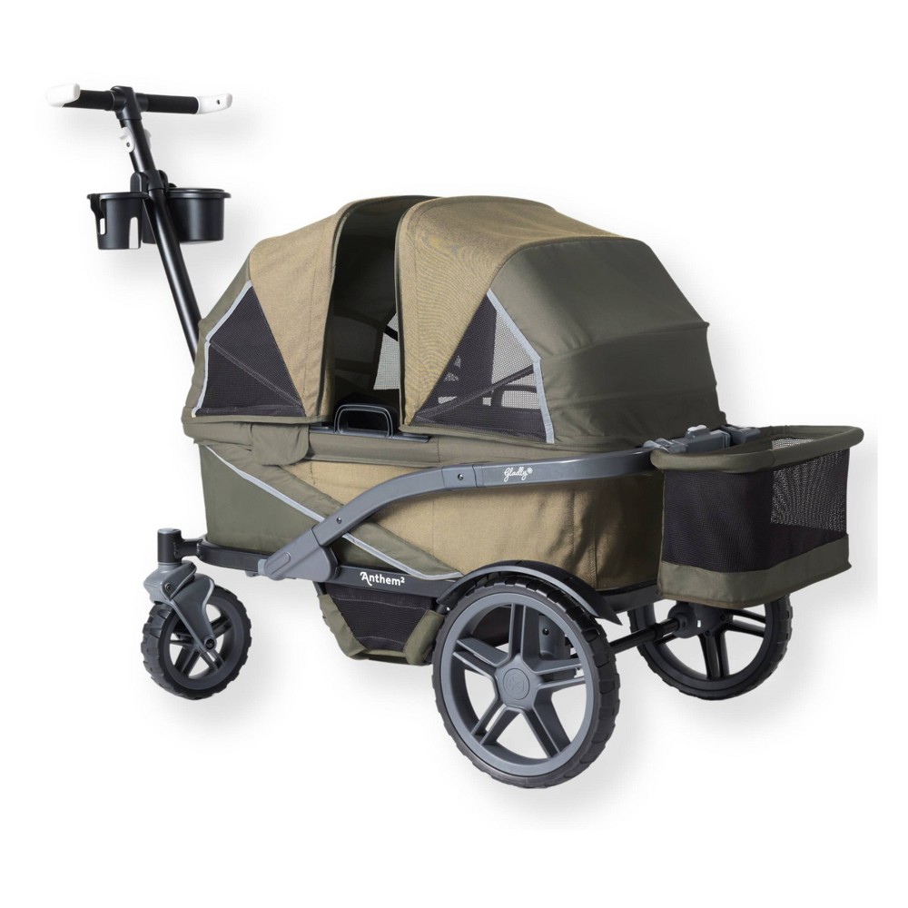 Photos - Pushchair Accessories Gladly Family Anthem2 Wagon Stroller - Adventure Bundle Forest