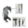 Unique Bargains Wall Mounted Hair Dryer Holder Gray 1 Piece - 3 of 4
