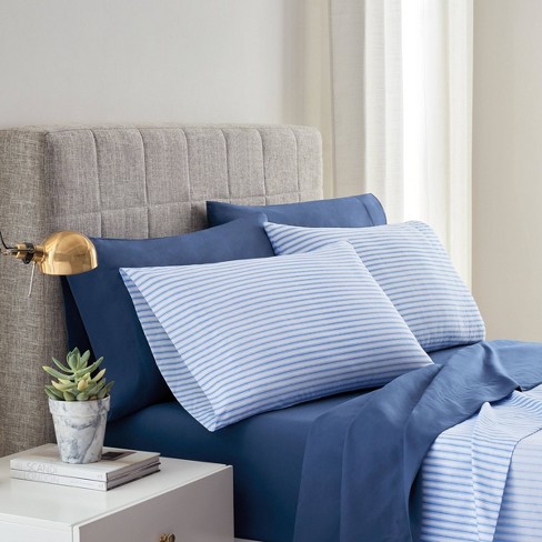 Twin Xl 2pk Sheet Set Blue Stripe, Extra Long Twin Bed Sheets Target