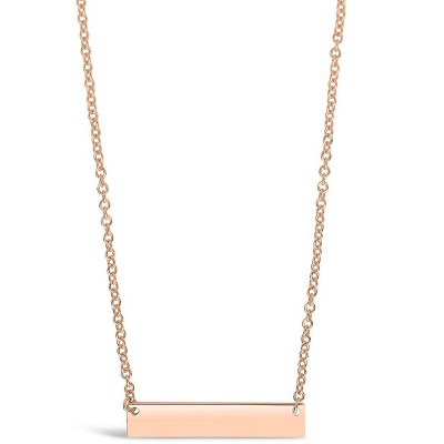 SHINE by Sterling Forever Sterling Silver Mini Bar Pendant Necklace