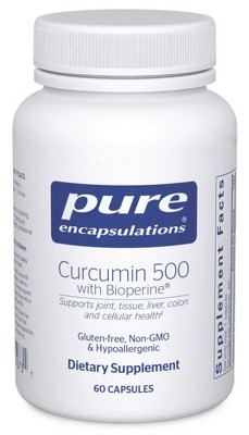 Pure Encapsulations Curcumin 500 with Bioperine - Antioxidant Supplement to Support Joints, Tissue, Liver, Colon, and Cellular Health