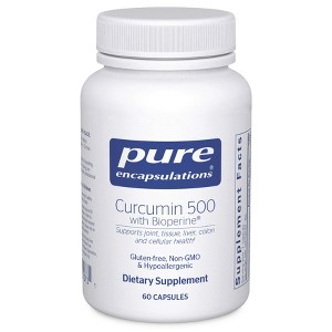 Pure Encapsulations Curcumin 500 with Bioperine - Antioxidant Supplement to Support Joints, Tissue, Liver, Colon, and Cellular Health - 1 of 4