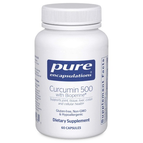 Pure Encapsulations Curcumin 500 with Bioperine - Antioxidant Supplement to Support Joints, Tissue, Liver, Colon, and Cellular Health - image 1 of 4