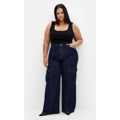 Women's Plus Size Harley Etta Jean - dark denim | CITY CHIC
