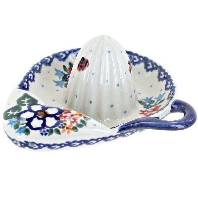 Blue Rose Polish Pottery 174 Vena Lemon Squeezer